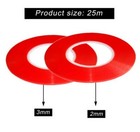 Double Sided Tape 3mm   2mm Thin Clear Heavy Duty Cell Phone Screen Adhesive 2pk
