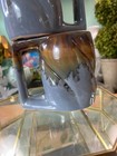 Vtg Padilla Pottery Coffee Mugs Drip Glaze Stoneware Stacking Blue  Brown  Beige
