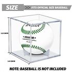 Baseball Display Case 4 Pack  Uv Protected Acrylic Square Baseball Holder  