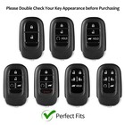 T-carbon Key Fob Cover Compatible With Honda real Carbon Fiber Black 