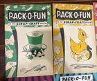 Lot 12 Vintage Pack-o-fun Scrap Craft Magazine 1950   s  9    1970s  3 