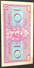 Rare Mpc Military P 30-1952 10 Cents Series 521 Plate 18 Au
