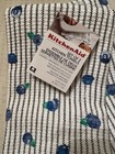 Nwt Kitchen Aid 100  Cotton Towels Set Of 2 Blueberry Fruit W  Vertical Stripes