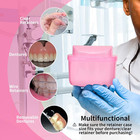 Orthodontic Retainer Cleaning Case With Waterproof Lid - Pink