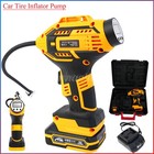 Cordless Car Air Tire Pump Inflator Compressor Led Digital Electric Portable New