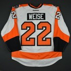 2016-17 Dale Weise  Philadelphia Flyers Game Used Worn Nhl Hockey Jersey