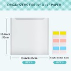 12 Pcs 12x12 Inch Scrapbook Paper Storage Organizer For Scrapbook Paper Vinyl