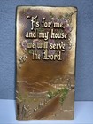 Vtg 1907 A e  Mitchell Art Co Jos 24 15 Cast Metal Wall Plaque Religious 11 1 4   