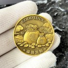 Chinese Wealth Charm Coin  Prosperity Symbol  Feng Shui Good Luck Token