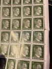 Stamp Germany 5 Pf Adolf Hitler Sheet 1941 Wwii 3rd Reich German Mnh Faults