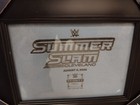 Wwe 2024 Summer Slam Cleveland Framed Authentic Ring Canvas 5x7 New