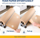 18 Inch Paper Roll Dispenser And Cutter - Heavy-duty Wall Mountable  Non Slip Ta
