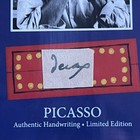 Pablo Picasso Handwritten Word Cut From A Autograph Letter Signed Beckett Bas