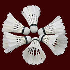 6 Pc-white Goose Feather Shuttlecocks Birdies Badminton Ball Game Sport Training