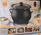 Toastmaster 4qt Black Slow Cooker Crockpot  Viral Halloween Cauldron 2026   0058