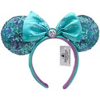 Disney  Parks Ariel The Little Mermaid 30th Anniversary Minnie Ears Headband