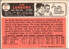 1966 -jim Lonborg- Topps Autograph signed auto Baseball Card  93 Red Sox