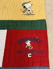 Pottery Barn Kids Peanuts  F q Snoopy Sports Quilt-read