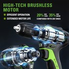 Greenworks 24v Brushless Drill impact Driver Combo Kit 2x Batteries W  Tool Bag