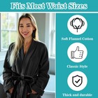 Soft Flannel Bathrobe Replacement Belt Unisex Adjustable Robe Tie Black 67 