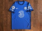 20 21 Chelsea Fc Blue Nike Home Jersey  10 Pulisic Mens Medium M Epl Patch