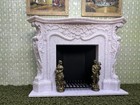 1 12 Miniature Dollhouse Replica Italian Couple  Fireplace Andirons