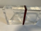 First Republic Bank Crystal Plaque  7lb-35th Anniversary