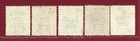 Hong Kong  31-35  Qv Surcharges  Used  Scv  605 00