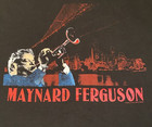 Maynard Ferguson Footpath Cafe Ny Skyline Black red T-shirt Size Xl Vtg