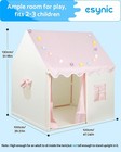 Kids Play Tent With Led Lights Washable Princess Castle Indoor Outdoor Gift