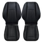 Fits 2011-2016 Chrysler Town   Country Front Bottom top Leather Seat Cover Black