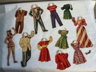 Vintage Cut Paper Dolls Teens Large Lot Of Dolls Clothes And Accessories