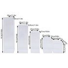 5pcs Modern Wedding Flower Stand Box Acrylic Square Transparent Box Floral Decor