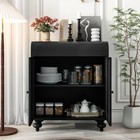 Art Accent Cabinet With 2 Doors Sideboard Buffet Cabinet With Storage Distressed