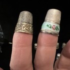 Lot Of 12 Vintage Sterling Silver Thimbles