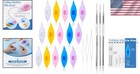 All-in-one 15 Pcs Tatting Shuttle Set With Beading Needles - Creative Essentials