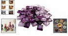 Assorted 100 Count Glass Mosaic Tiles In Smooth Purple For Crafting Masterpieces