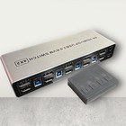 Switch Box For 4 Computers Share 2 Monitors  Dp Kvm Switch With 3 Usb 3 0 Ports