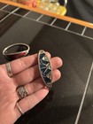Vintage Mexico Alpaca Silver Enamel Abalone Inlay Bracelets   Earrings Lot