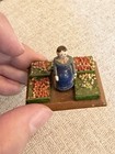 Antique Erzgebirge Miniature Wood Figures Lot German Village Scenes 3   4   