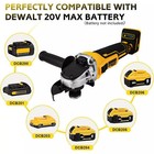 Cordless Angle Grinder Compatible Dewalt 20v Max Battery Brushless Or 4 5  Discs