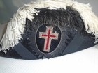 Trischler-antique M c  Lilley Knights Templar Masonic Chapeau Hat Ostrich Plume