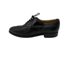 Vintage Johnston   Murphy Aristocraft Black Leather Wingtip Oxford Shoe 7 5d Usa