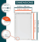 10 X 16 White Plastic Access Panel  Service Shaft Door Panel  Plumbing  Electric