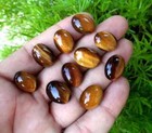  wholesale  Natural Tiger Eye Cabochon  Oval Shape Loose Gemstone