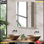 Aluminium Bathroom Mirror Cabinet Medicine Cabinet Wall Mounted Storage Ip44 Us