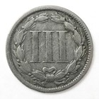 1865 Three Cent Piece Nickel Coin