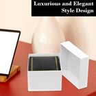 Novel Box Black Earring Gift Boxes 2 1x1 9x1 25in Gold Trim Leatherette Case