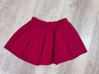 Tea Collection Girls 2t Red A-line Skirt Floral Embroidered Elastic Waist