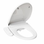 Smart Toilet Bidet Seat With Warm Water Flush  Heated Seat  Night Light  Dryer
